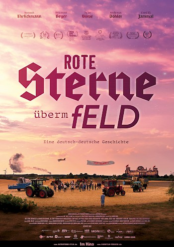 plakat Rote Sterne überm Feld